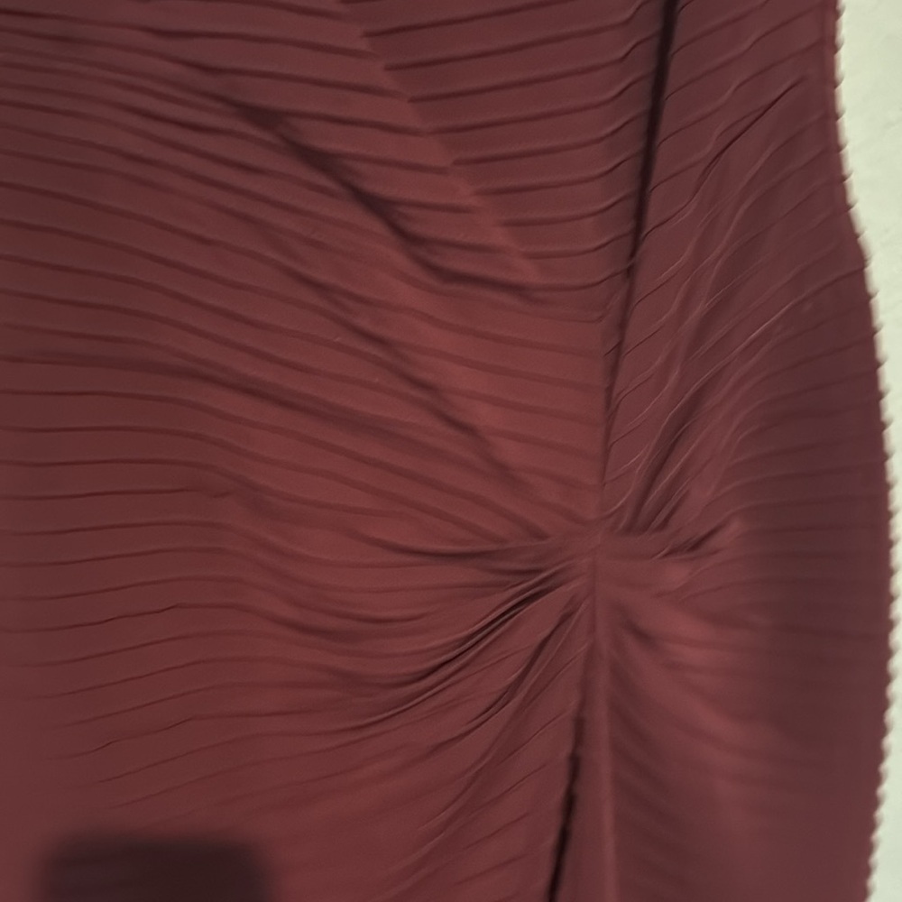 Tadashi Shoji size small S stretchy ruched evening formal dress - Picture 4 of 15
